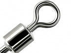 Nickel-Plated Figure-8 Swivel Connector, Black or White – product photo