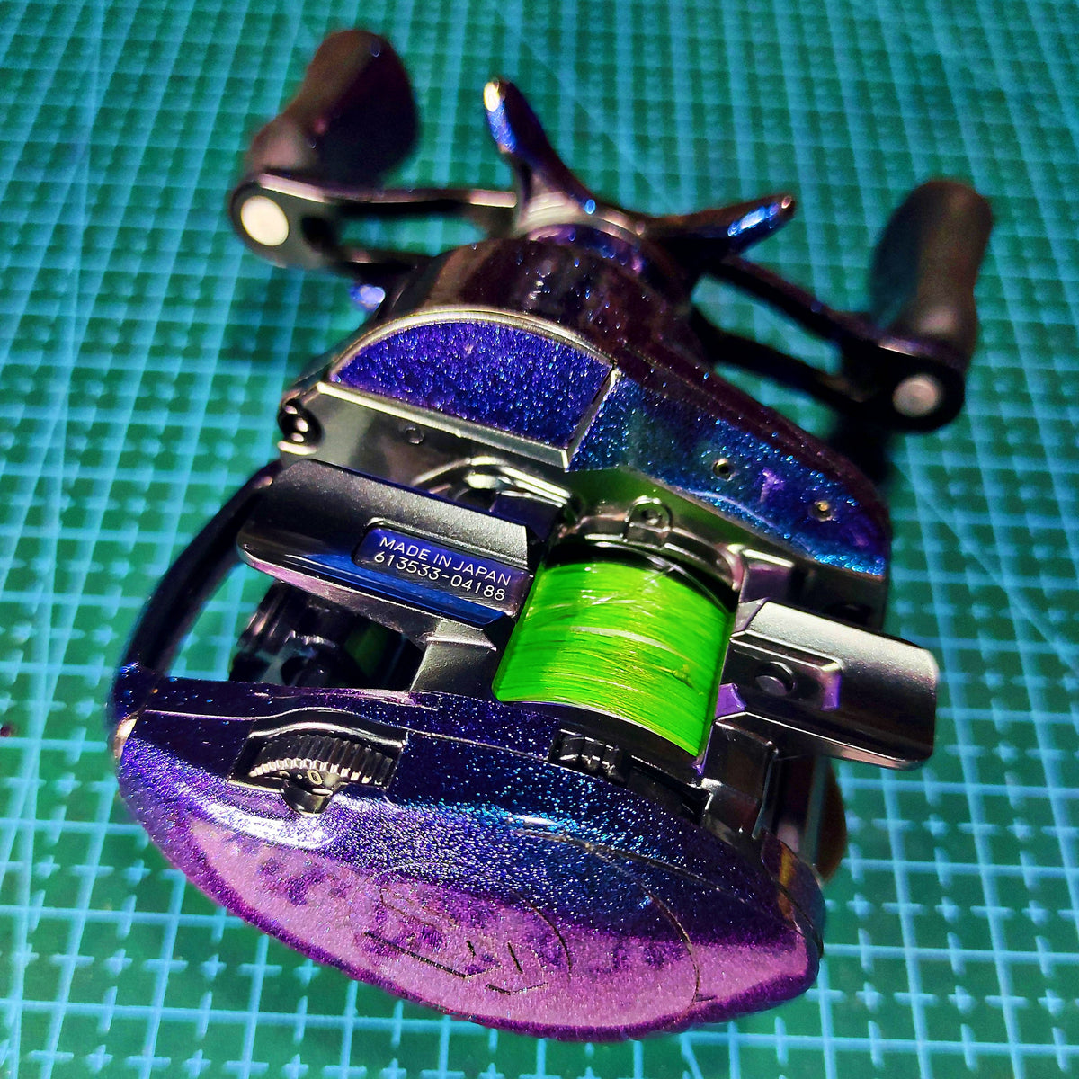 Pre-Cut Reel Body Protective Film Wrap, Baitcasting Reel Sticker – product photo