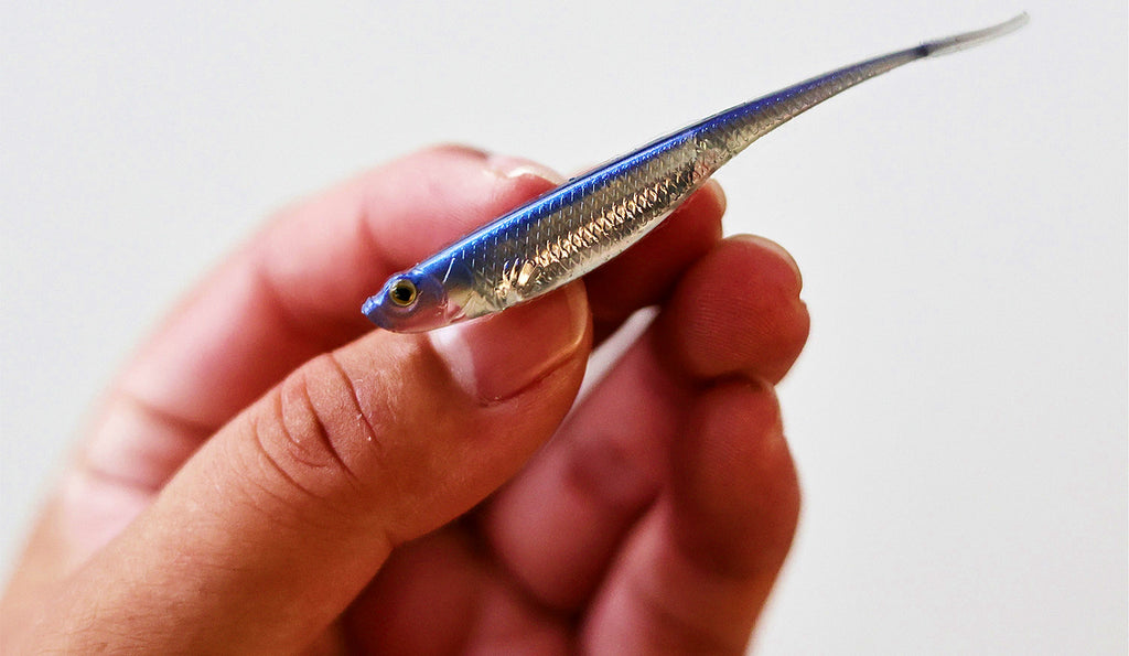T-Tail Soft Swimbait with Reflective Foil, 7–8 cm (2.8–3.1 in) – product photo