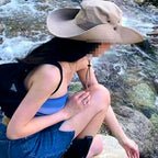 UPF 50+ Wide Brim Sun Hat for Fishing, Hiking, Camping – product photo