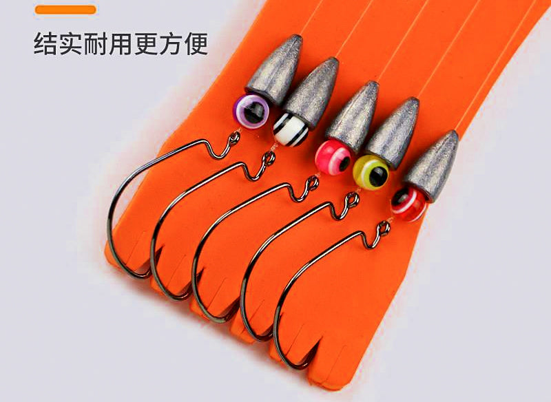 Pre-Tied Texas & Drop Shot Rig Kit, Bullet Weight, Soft Bait – product photo