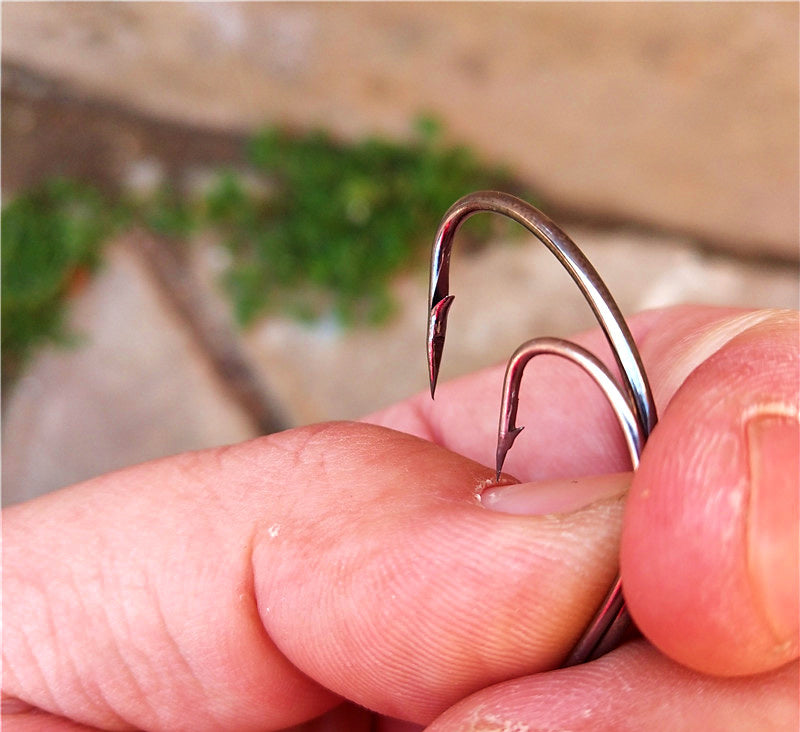 Offset Worm Hooks, Wide & Narrow Gap, 20 Pack – product photo