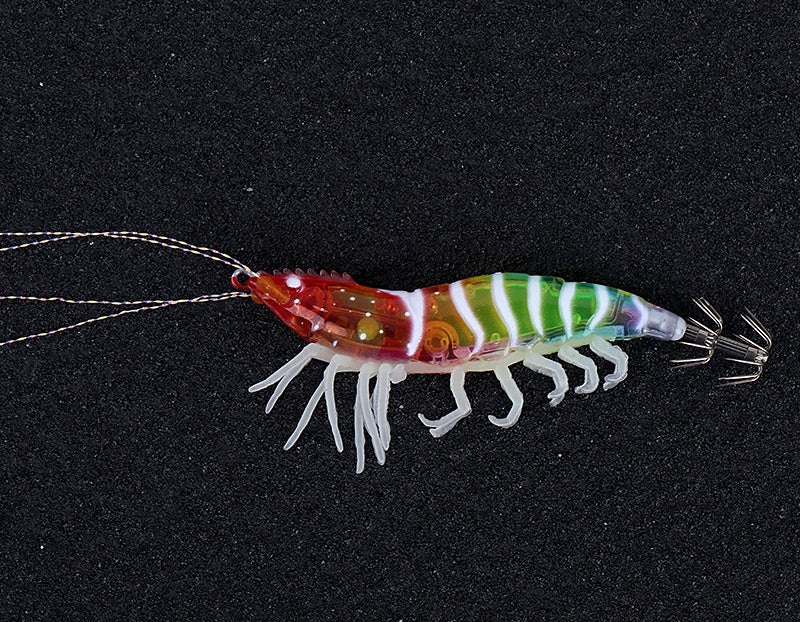 Glow Rattle Shrimp Soft Bait, Multi-Jointed Soft Legs – product photo