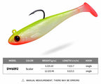 T-Tail Soft Swimbait, 5-Pack, 7–9 cm (2.8–3.5 in) – product photo