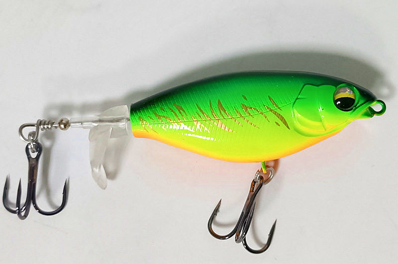 Topwater Propeller Pencil Lure, 6 g & 11 g (0.2 & 0.4 oz) – product photo