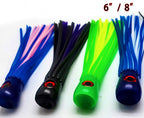 Soft Head Octopus Skirt Trolling Lure, 6 in or 8 in – product photo