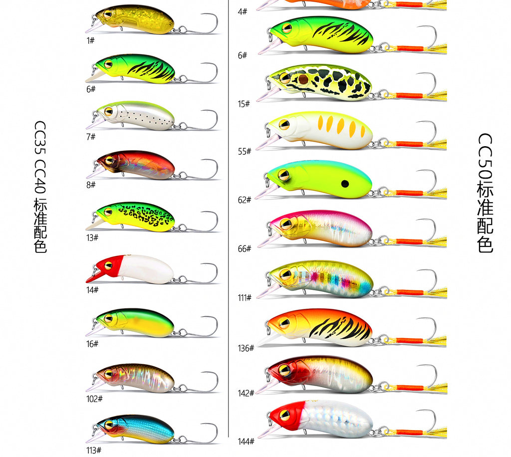 Mini Minnow Lure, Slow Sinking & Floating, 3–5 g (0.11–0.18 oz) – product photo