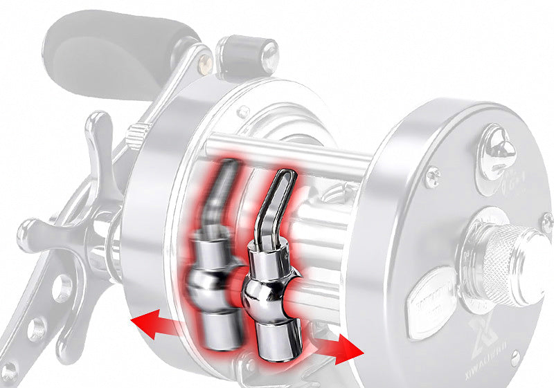 All-Metal Baitcasting Reel, Left-Hand Retrieve – product photo