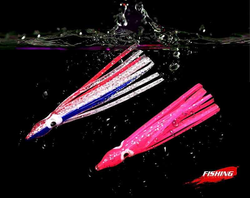 Glow Octopus Squid Skirt Soft Lure, 5-12 cm (2-4.7 in), 5-Pack – product photo