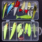Fishing Lure Assortment Kit, Soft Baits, Jig Heads & Hooks – product photo