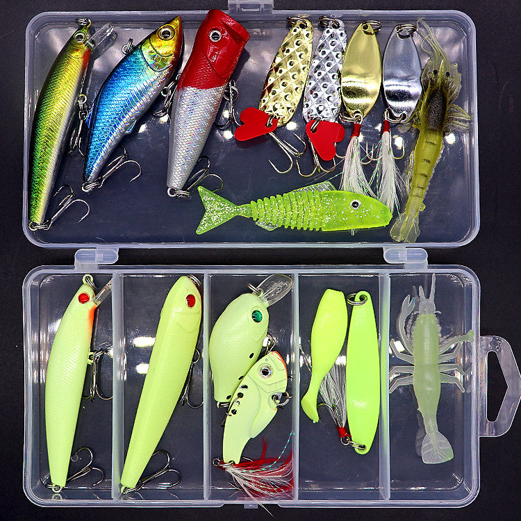 Fishing Lure Assortment Kit, Soft Baits, Jig Heads & Hooks – product photo