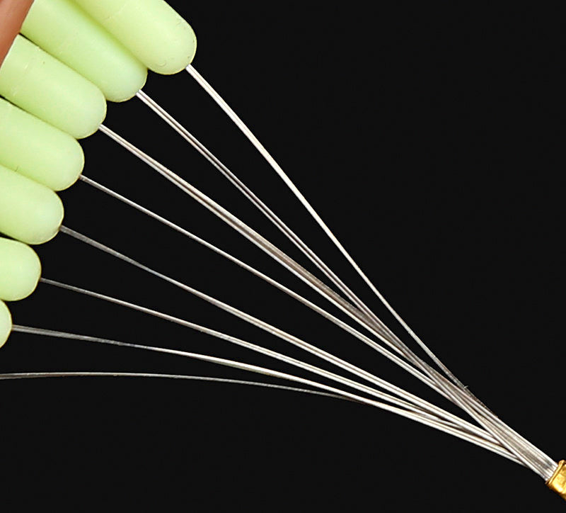 Silicone Space Bean Rigging Beads, 7+1 per Set – product photo