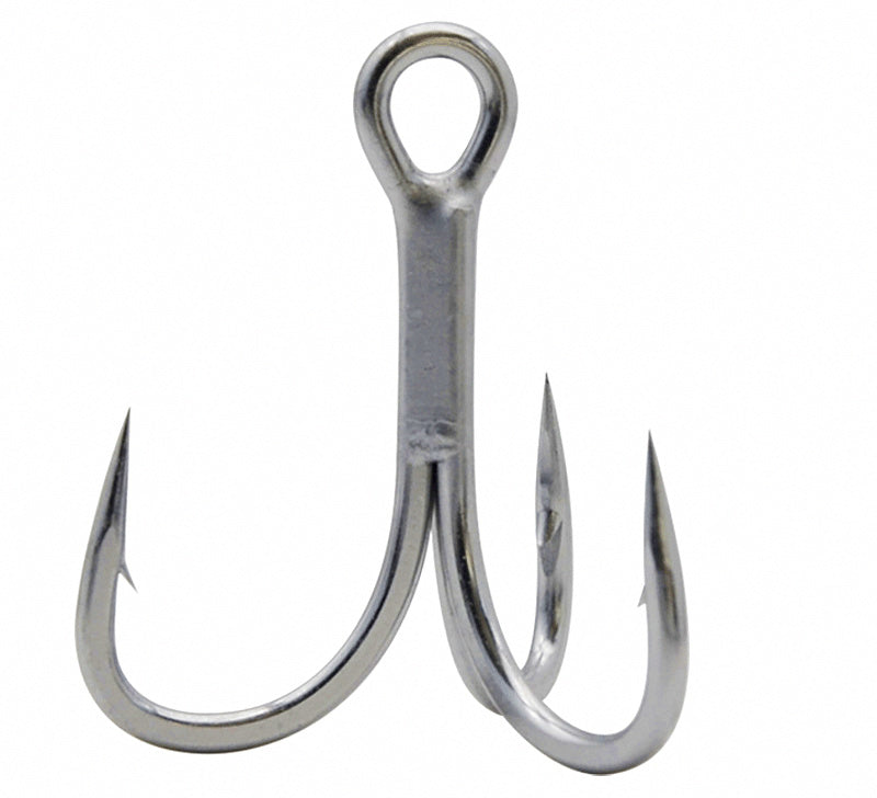 4X Strong Treble Hooks, Rust-Resistant Coating, Sizes 8–5/0 – product photo