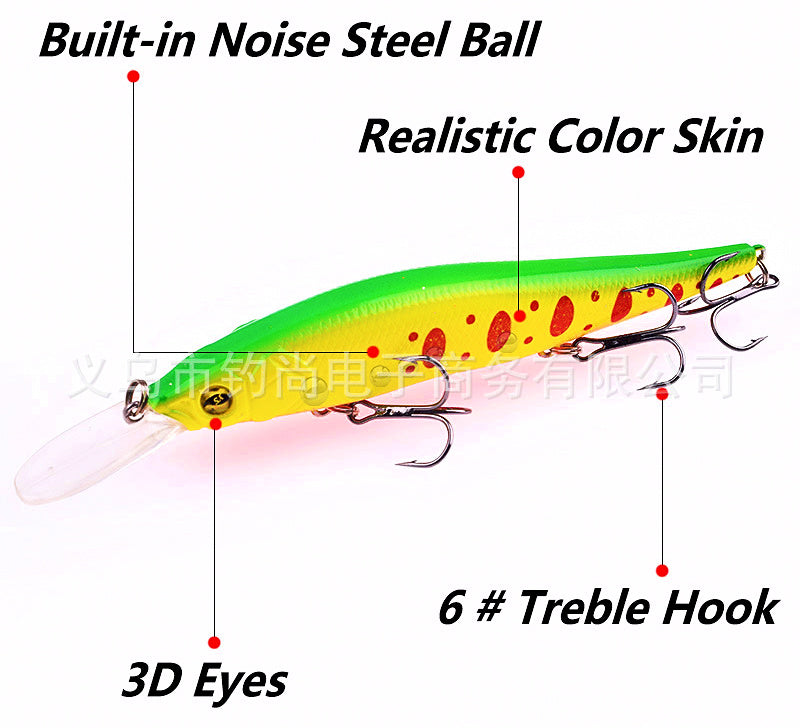 Floating Minnow Hard Bait, 13.5 cm (5.3 in), 16 g (0.56 oz) – product photo