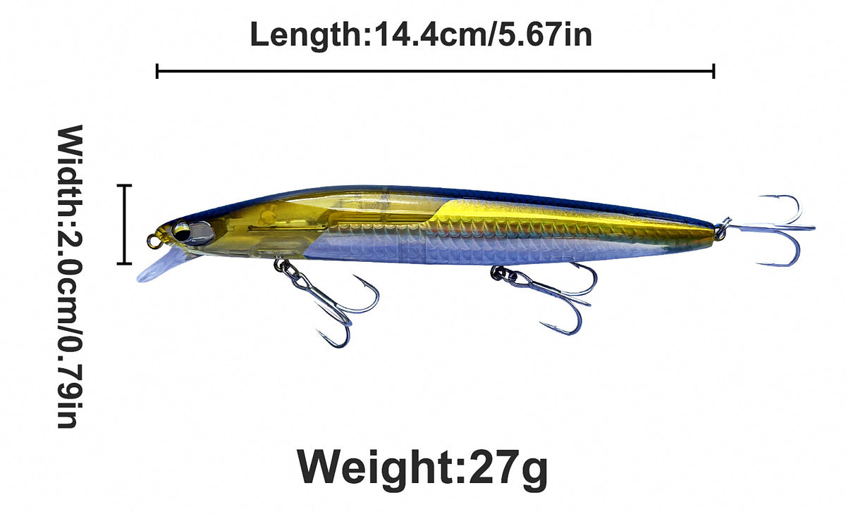 Floating Minnow Lure with Weight Transfer, Hard Bait – product photo