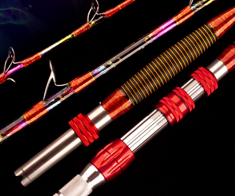 Fiberglass Boat Jigging Rod, 2-Piece, Soft Action – product photo