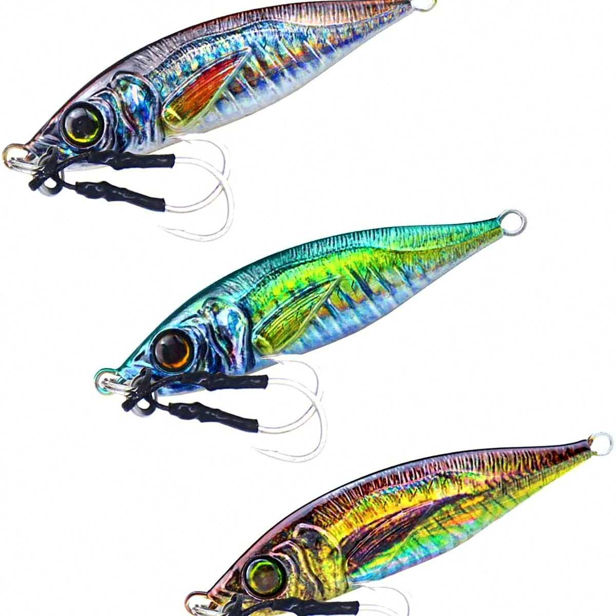 Bass-Shaped Metal Jig with Hook, 7–80 g (0.2–2.8 oz)