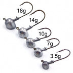 Round Head Jig Heads for Soft Baits, 3.5–18 g (0.12–0.63 oz) – product photo