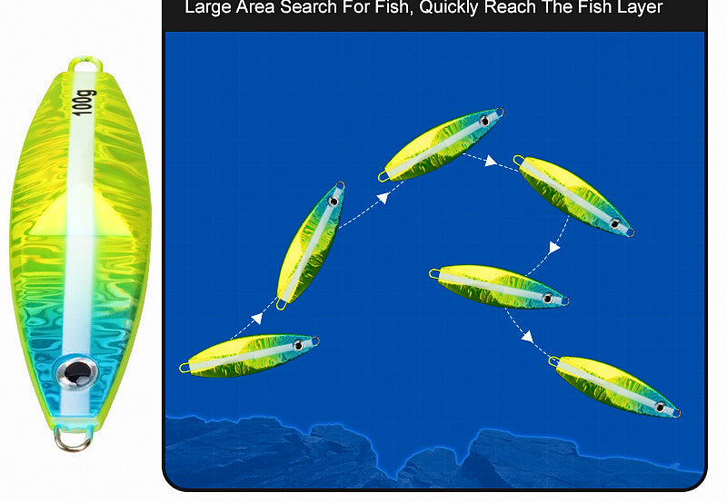 Glow Slow Pitch Jig, 80 g & 100 g (2.8 oz & 3.5 oz) – product photo