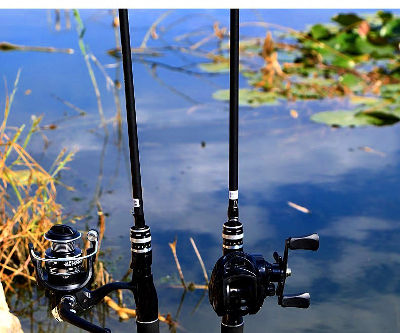 Baitcasting Reel, Black, Metal or Nylon Spool, Left/Right Hand – product photo