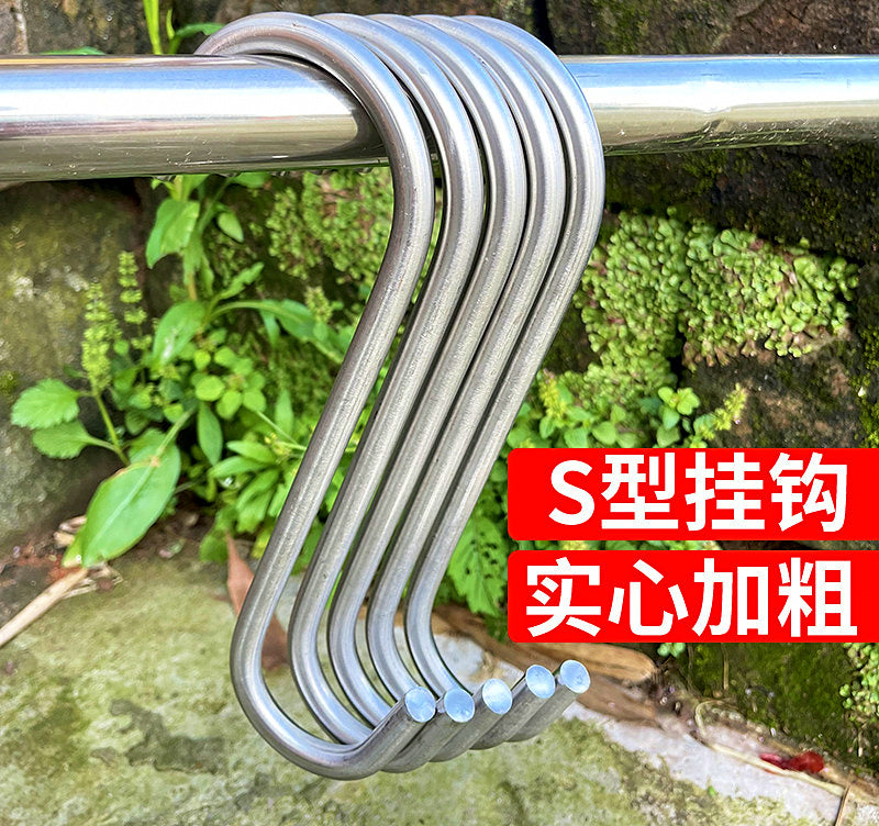 Stainless Steel S Hooks, 4–10 mm Thick, 22–30 cm Long – product photo