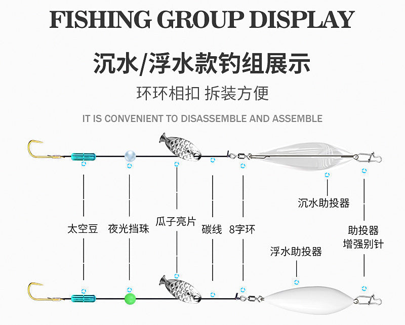 Long-Cast Casting Aid, 6–50 g (0.2–1.8 oz) – product photo