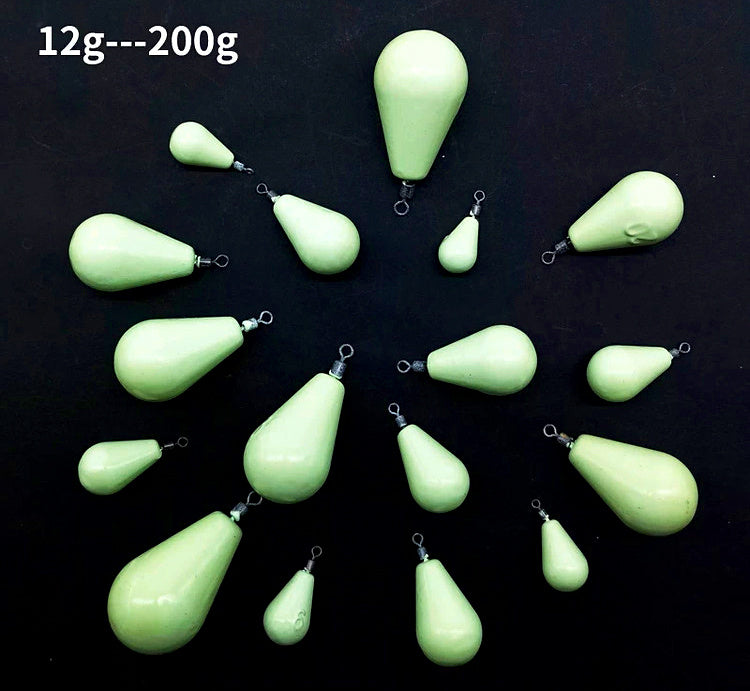 Glow Teardrop Lead Sinker, 0.4–7.1 oz (12–200 g) – product photo