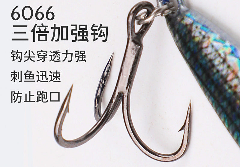 Metal Casting Jig, 7–30 g (0.25–1.1 oz), Single + Treble Hook – product photo