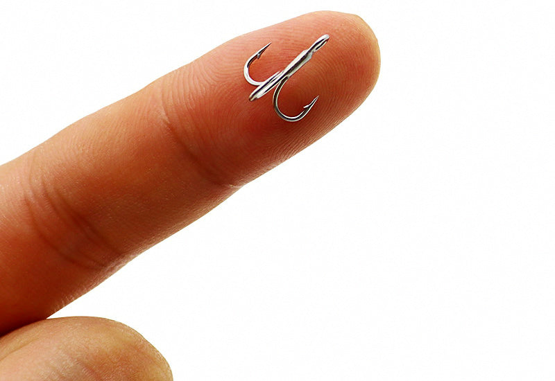 Rust-Resistant Treble Hooks, Size 14–18, 10-Pack – product photo