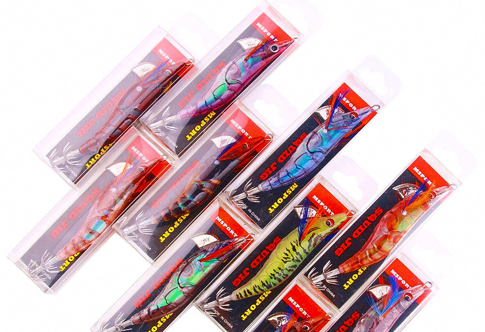 Glow Wood Shrimp Squid Jig, 2.5, Boxed – product photo