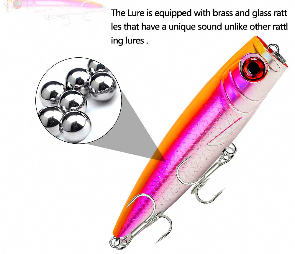 Saltwater Popper Topwater Lure, 14 cm (5.5 in), 59 g (2.1 oz) – product photo
