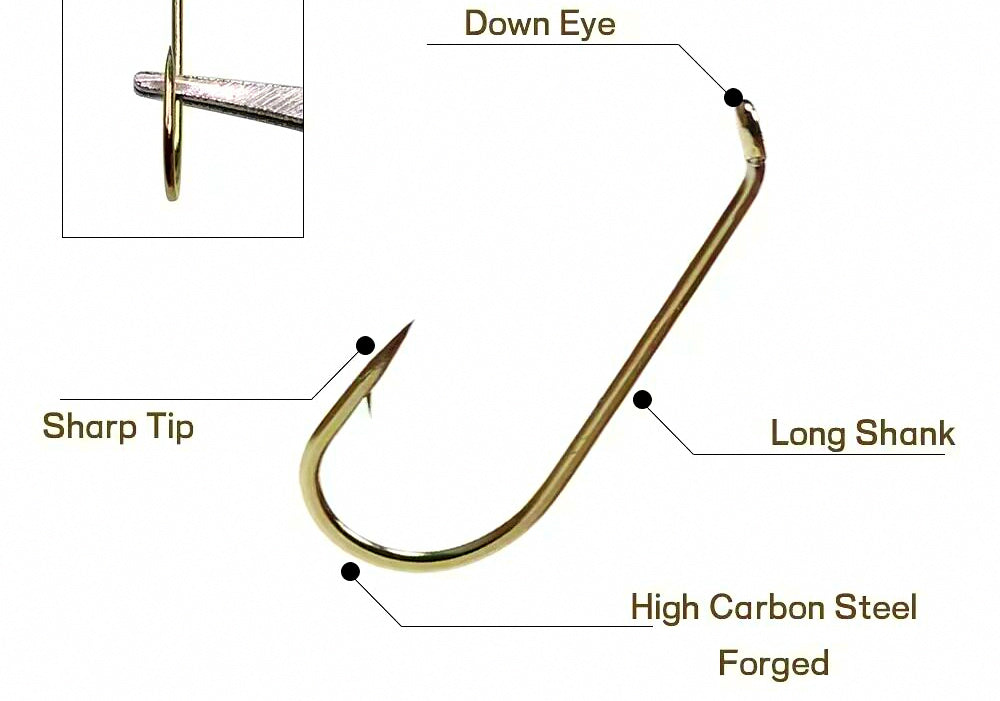 Barbed Dry Fly Hooks for Fly Tying, Sizes #8–#22 – product photo