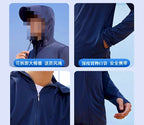 Men's Lightweight Hooded Sun Jacket for Fishing & Cycling – product photo