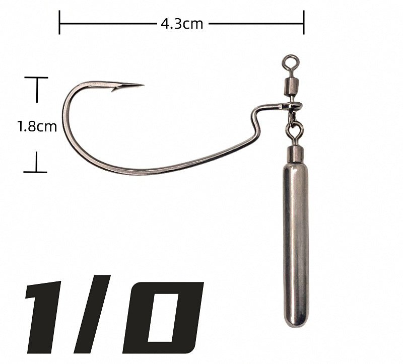 Cylinder Sinker Rig with Crank Hooks, 5-Set Pack – product photo