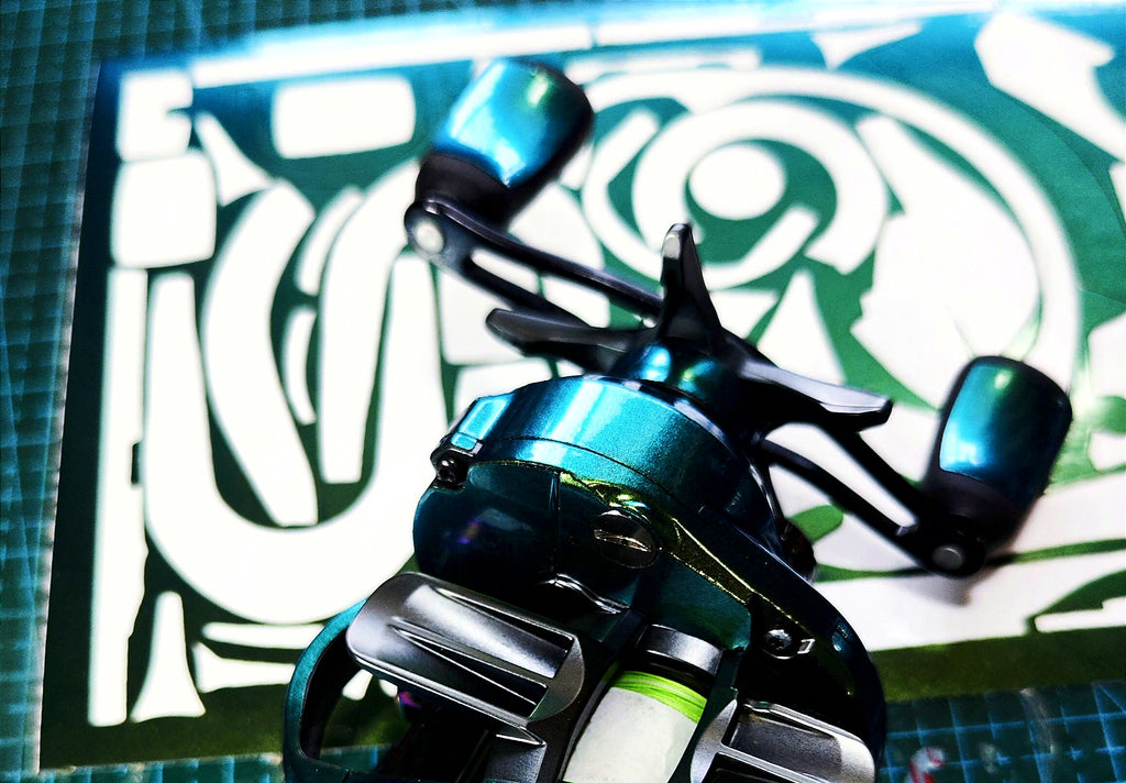 Pre-Cut Reel Body Wrap Film for Water Drop Baitcasting Reels – product photo