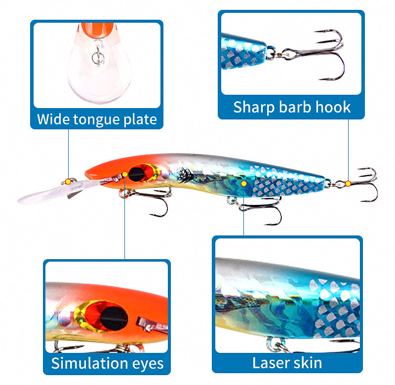 Big Lip Diving Minnow, 16.2 cm (6.4 in), 23 g (0.8 oz) – product photo