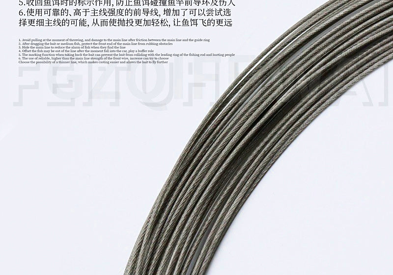 7x7 Stainless Steel Wire Leader, 10 m (33 ft) Spool – product photo