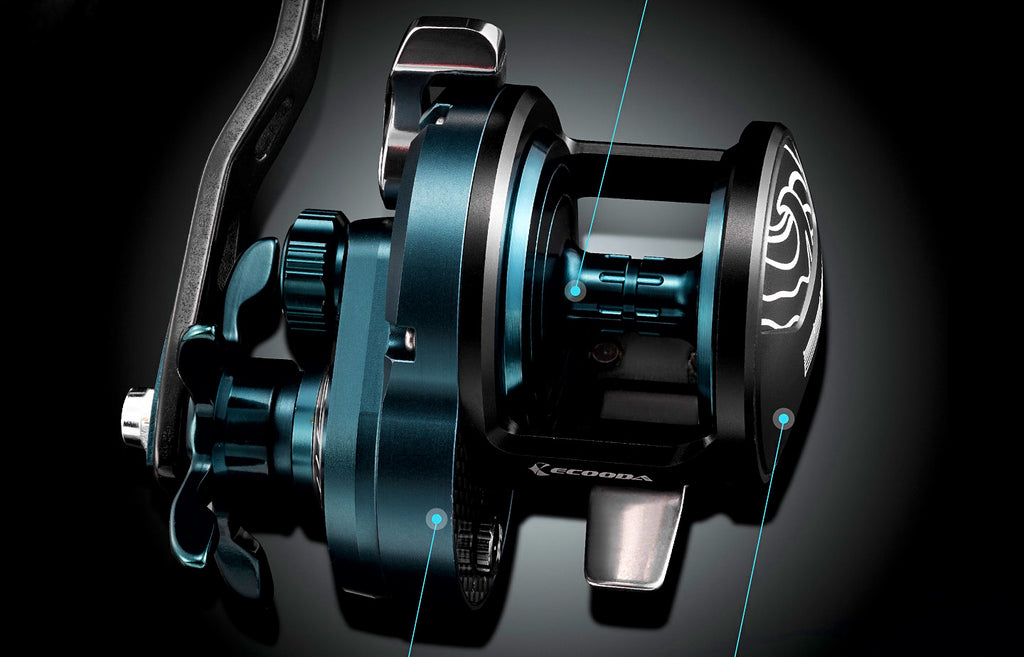 Slow Pitch Jigging Reel, 6.9:1 Aluminum Conventional Reel – product photo