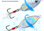 Fish Scale Metal Jig, 5–20 g (0.2–0.7 oz), Feather Treble – product photo