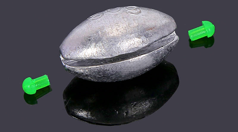 Open Slip Sinker, Lead, 3–100 g (0.11–3.5 oz) – product photo