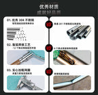 Stainless Steel Landing Net with Wood Handle, Double Ring – product photo