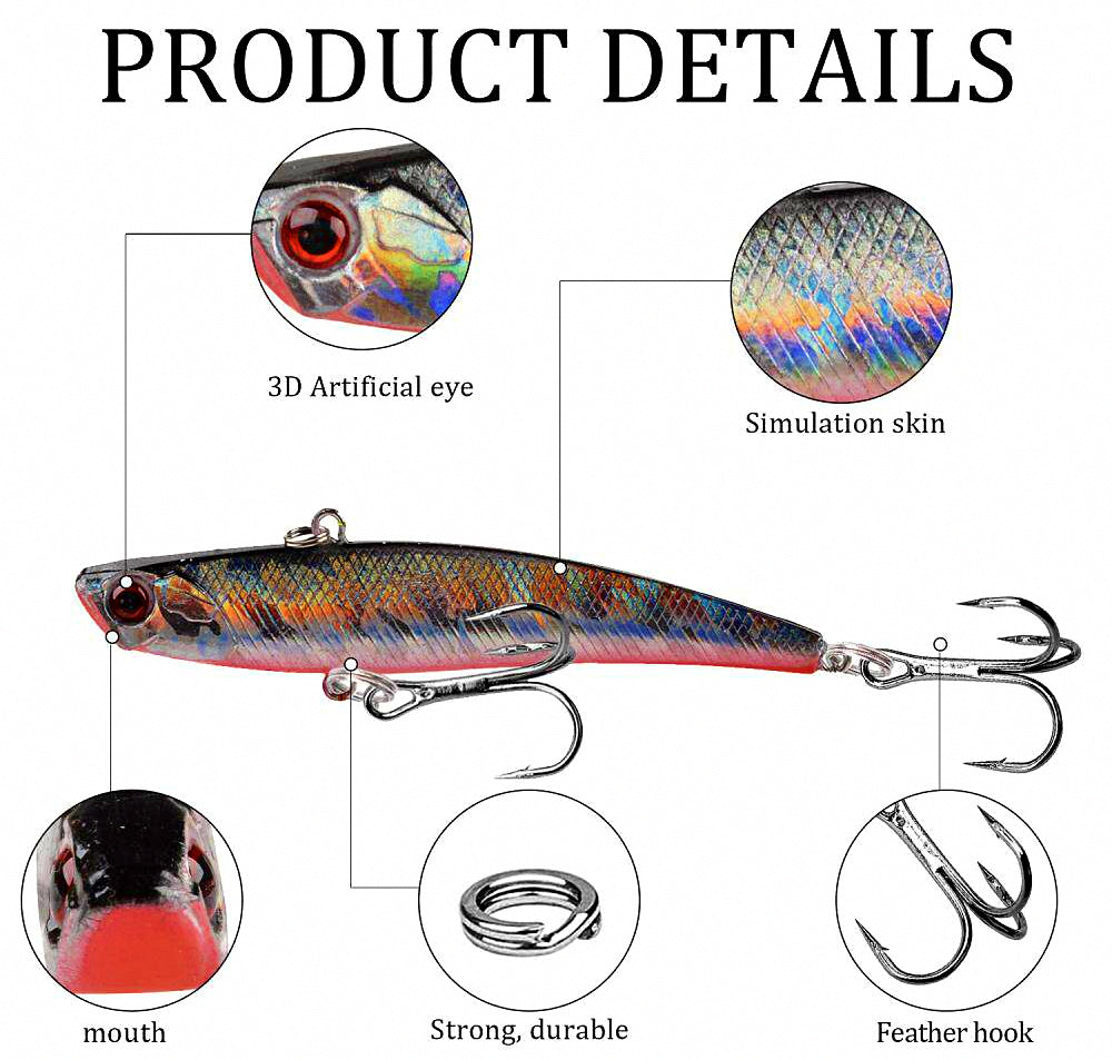 VIB Vibrating Lure, 23 g (0.8 oz) for Surf Casting – product photo