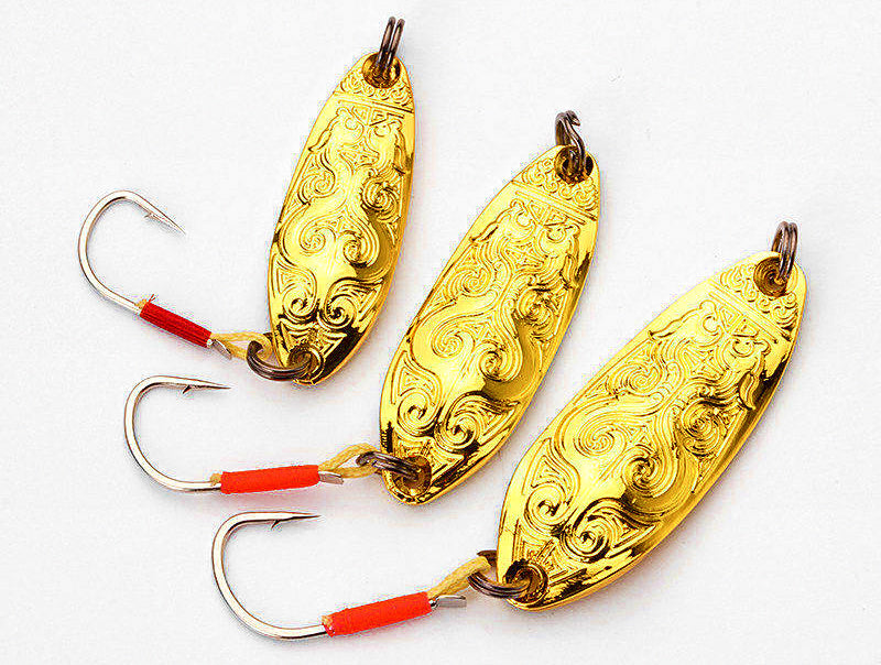 Brass Spoon Lure, Single or Double Hook, 2.5–10 g (0.09–0.35 oz) – product photo