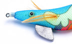 Glow Wood Shrimp Squid Jig, Six-Prong, Size 3.0 / 3.5 – product photo