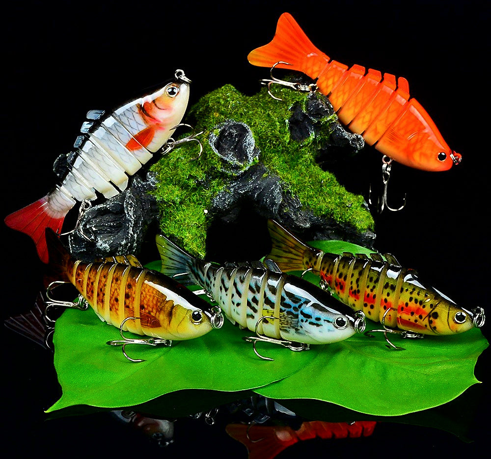 7-Segment Jointed Swimbait Hard Lure, 10 cm (4 in) – product photo