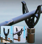 Carp Rod Pod, 5-Rod Double Crossbar Aluminum Alloy Stand – product photo