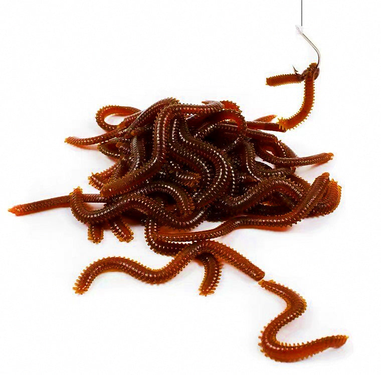 Soft Bait Sea Worm Lure, Curly Tail, 10/20/50 Pack