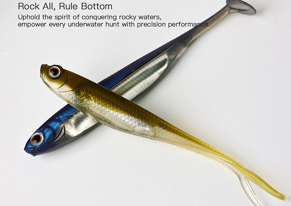 Soft Plastic Swimbaits, Fork & T-Tail, 10–12 cm (3.9–4.7 in) – product photo