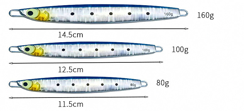 Glow Metal Jig for Boat Fishing, 80–160 g (2.8–5.6 oz) – product photo