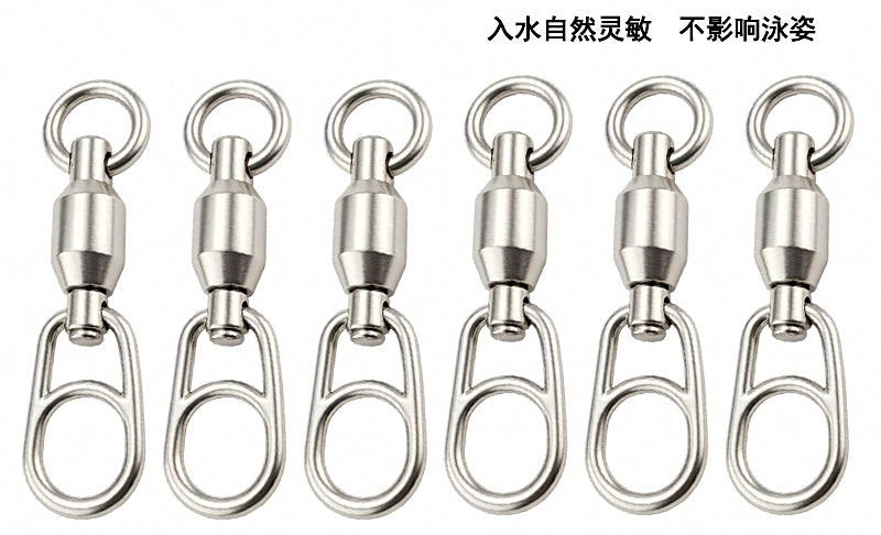 Ball Bearing Swivels, 304 Stainless Steel, 5 pcs/pack – product photo